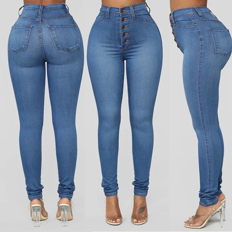 Skinny Slim Denim pencil pants